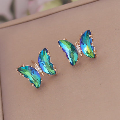 Butterfly Rhinestone Earrings