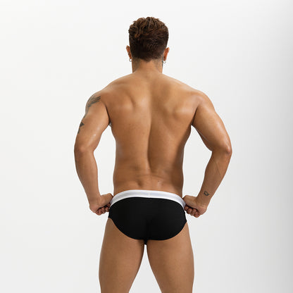 Fashion Solid Color Thread Men's Triangle Underpants