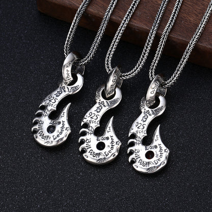 S925 Sterling Silver Necklace Pendant Men