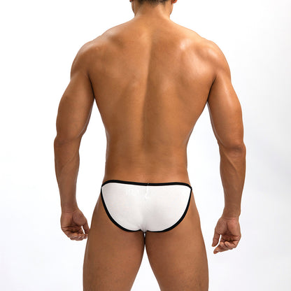 Men's Narrow Edge Sexy Low Waist Small Briefs Single Layer Thin