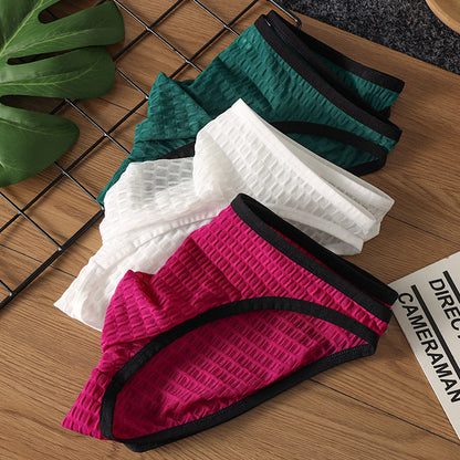 Men's Low Waist Transparent Visual Underwear
