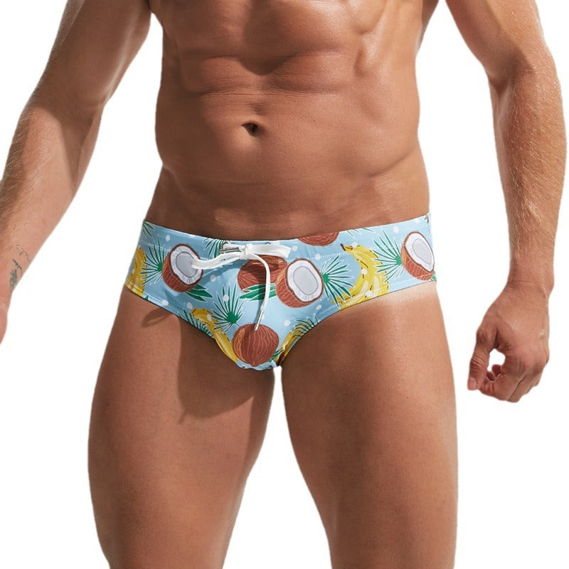 Men's Fashionable And Sexy Front Padded Swimming Trunks