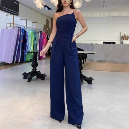 Tube Top Sleeveless Top Wide Leg Pants