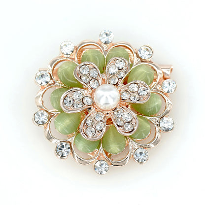 Three-dimensional Flower Scarf Buckle Brooch Multifunctional