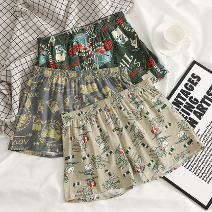Men's Underwear - Cotton Printed Boxer Shorts