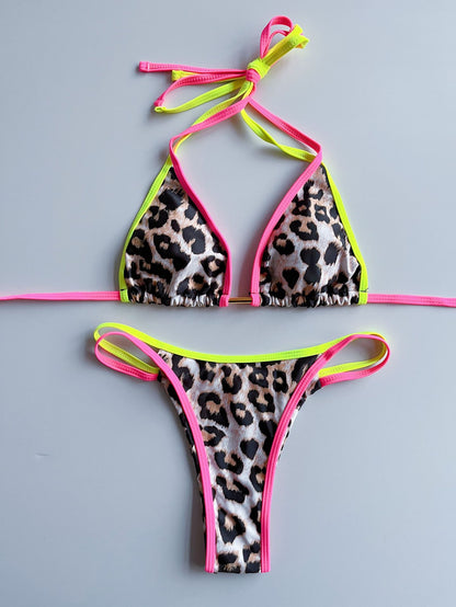 Bikini Women's European And American Sexy Backless Split Halter