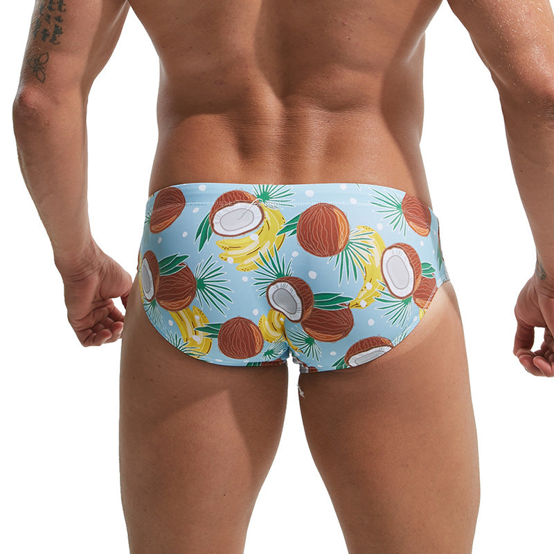 Men's Fashionable And Sexy Front Padded Swimming Trunks