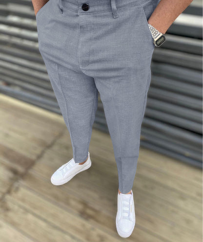 Thin Striped Slim Casual Pants Men