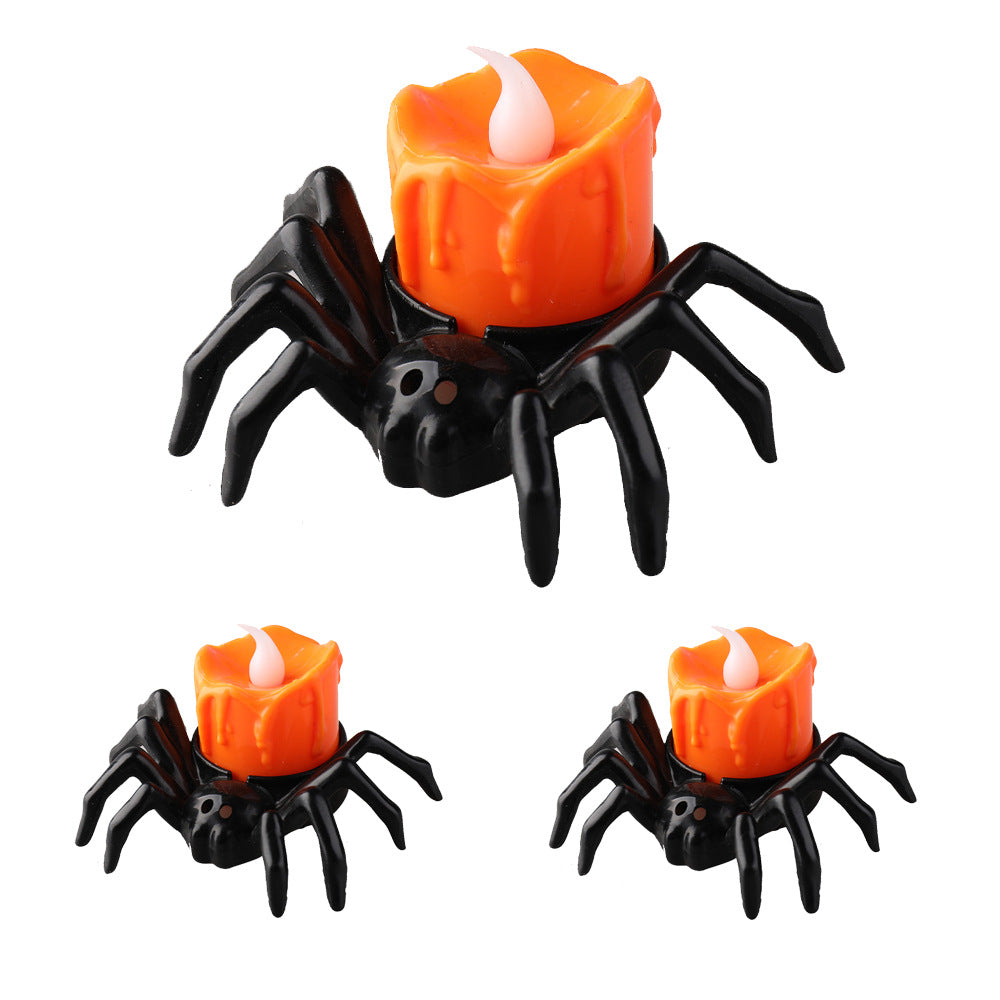 Halloween Festival Atmosphere Creative Halloween Spider Candlestick Ornaments