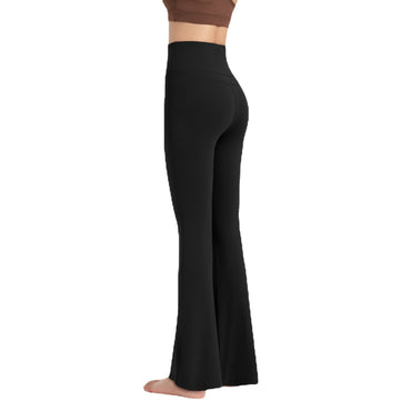 Pantalon de yoga antibactérien à fond cloche Femme Lycra