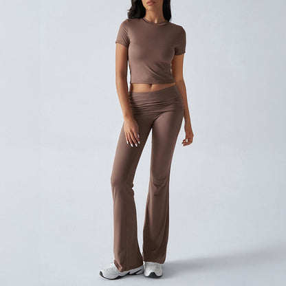 Avslappnad enfärgad Slim Fit kortärmad byxa kostym