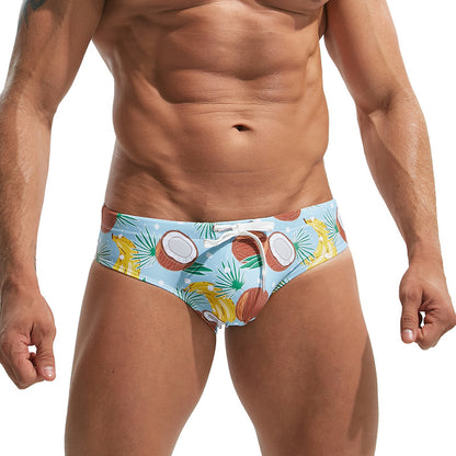 Men's Fashionable And Sexy Front Padded Swimming Trunks