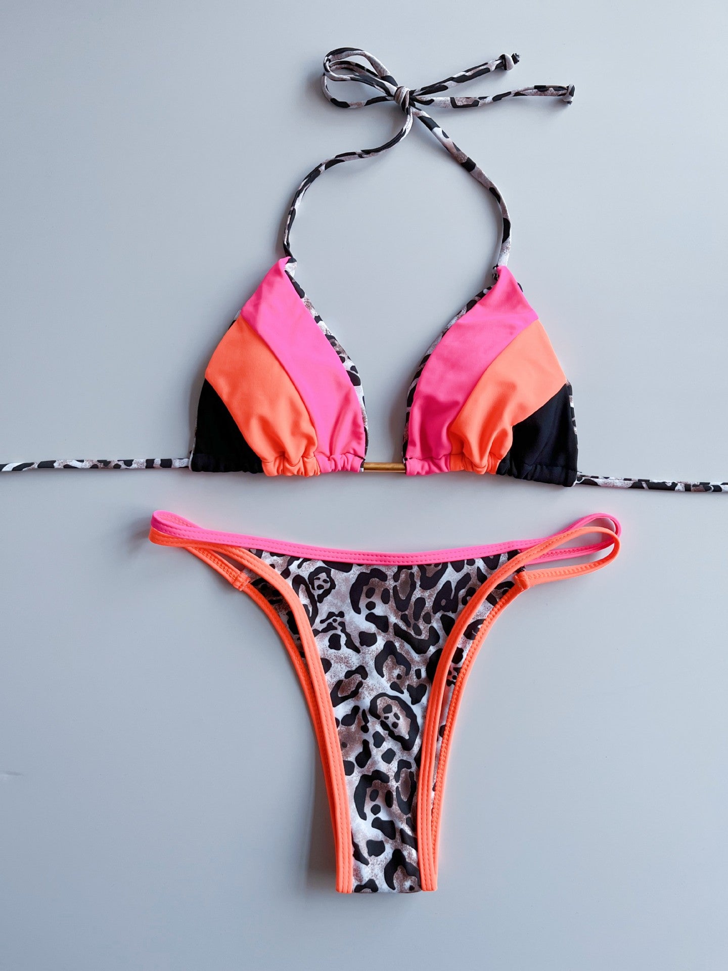 Bikini Women's European And American Sexy Backless Split Halter