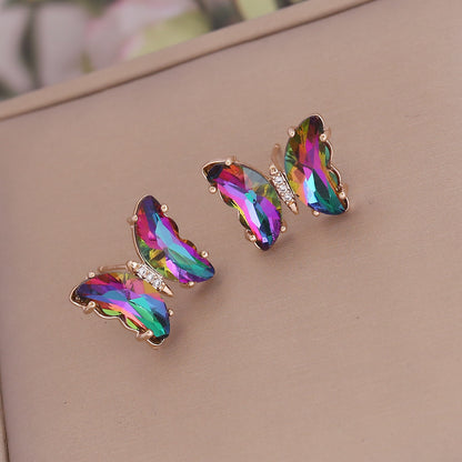 Butterfly Rhinestone Earrings