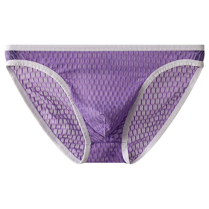 Men's Low Waist Transparent Visual Underwear