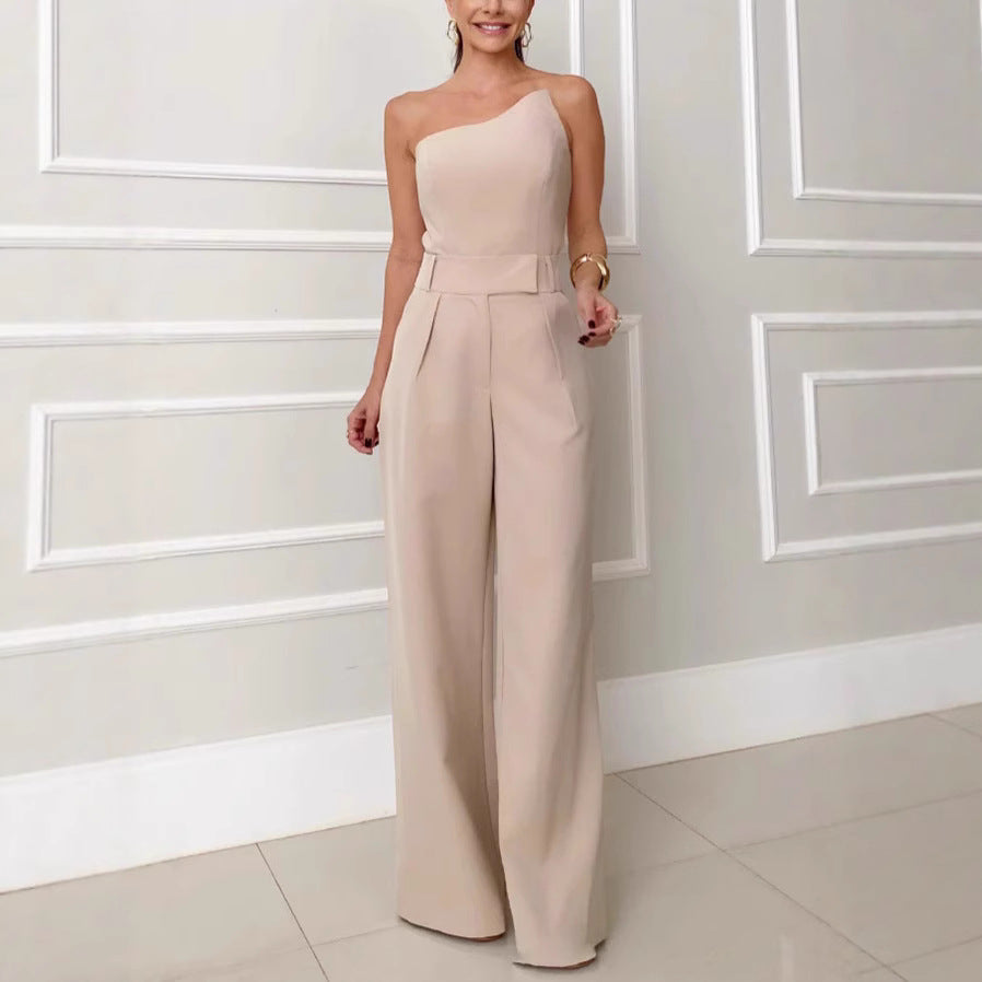 Tube Top Sleeveless Top Wide Leg Pants