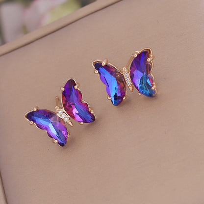 Butterfly Rhinestone Earrings