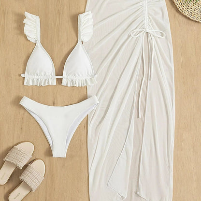 Split Swimsuit Sexy Three-piece Suit Bikini