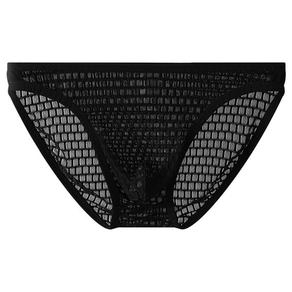 Men's Low Waist Transparent Visual Underwear