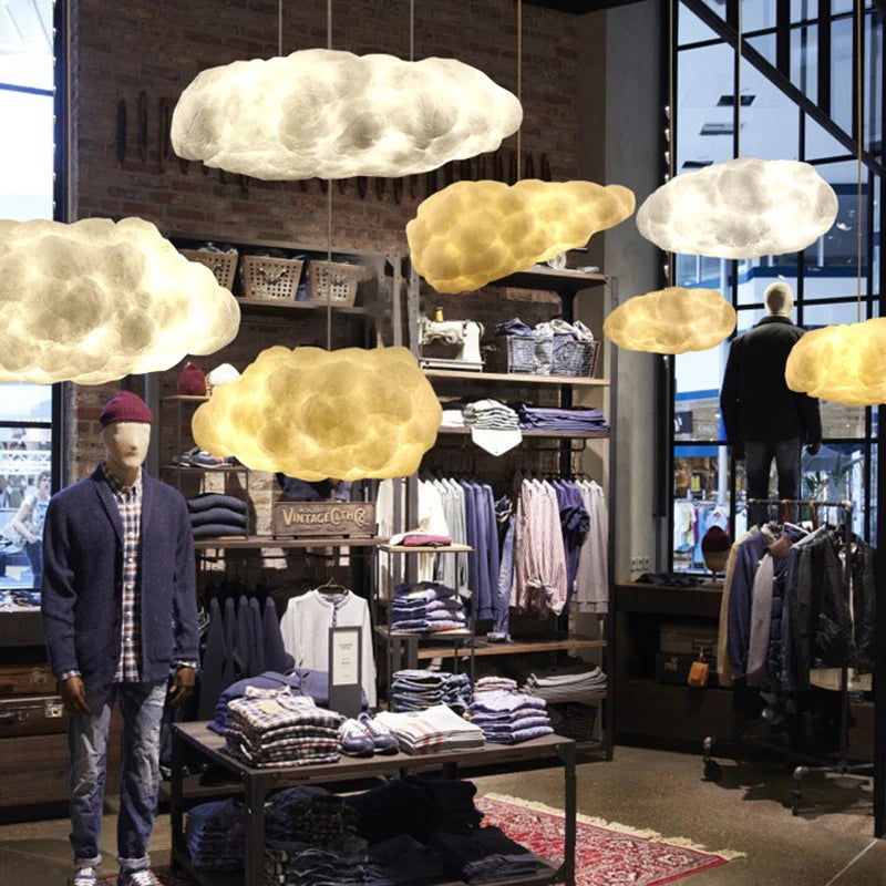 Modern Floating Cloud Led Pendant Lights Living Dining Children Room Chandelier Lighting Kitchen Bar Club Hanging Lamp Luminaire