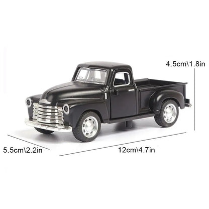 Classic Pickups Truck Car Model 1:32 Scale Pull Back Alloy Diecast & Toys Vehicle Christmas Collection Toy Car For Boys Children