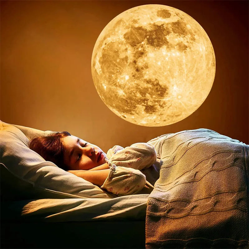 Earth Moon Projection Lamp Star Projector Planet Projector Background Atmosphere Led Night Light for Kids Bedroom Wall Decor