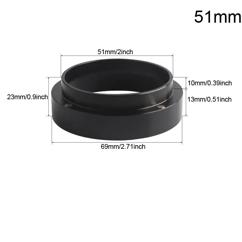 51/53/54/58mm Espresso Coffee Dosing Ring - Portafilters Coffee Filter Replacement Ring Espresso With 2 Cup 1 Cup Basket Needle