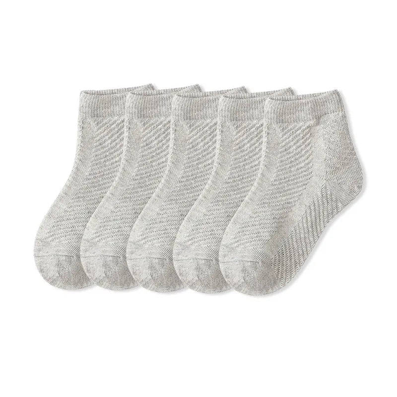 5 paires/lot chaussettes enfants garçon fille coton mode respirant maille chaussettes printemps été haute qualité 1-12 ans enfants cadeau d'anniversaire