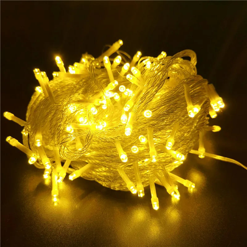 Guirlandes lumineuses Led, décorations d'arbre de noël, pour la maison, jardin, fête de mariage, décoration intérieure et extérieure, cadeaux du nouvel an