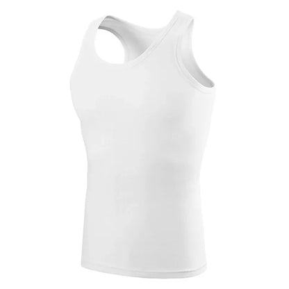 Four Seasons Men Pure Cotton Vest Youth Fit Sports Fitness Middle-aged Casual Sleeveless Top