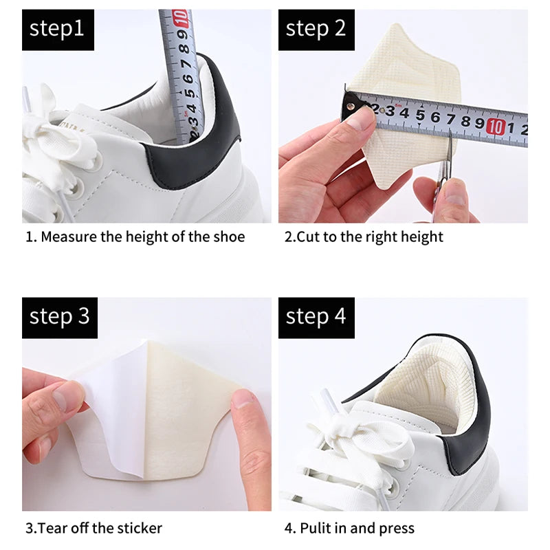 3pair/6pcs Insoles Patch Heel Pads for Sport Shoes Back Sticker Adjustable Size Antiwear Feet Pad Cushion Insert Insole