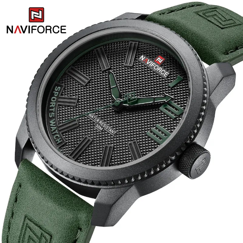 Popular Male Wristwatch Military Sports Shockproof Waterproof Leather Watch Men Fashion Casual Clock Relogio Masculino