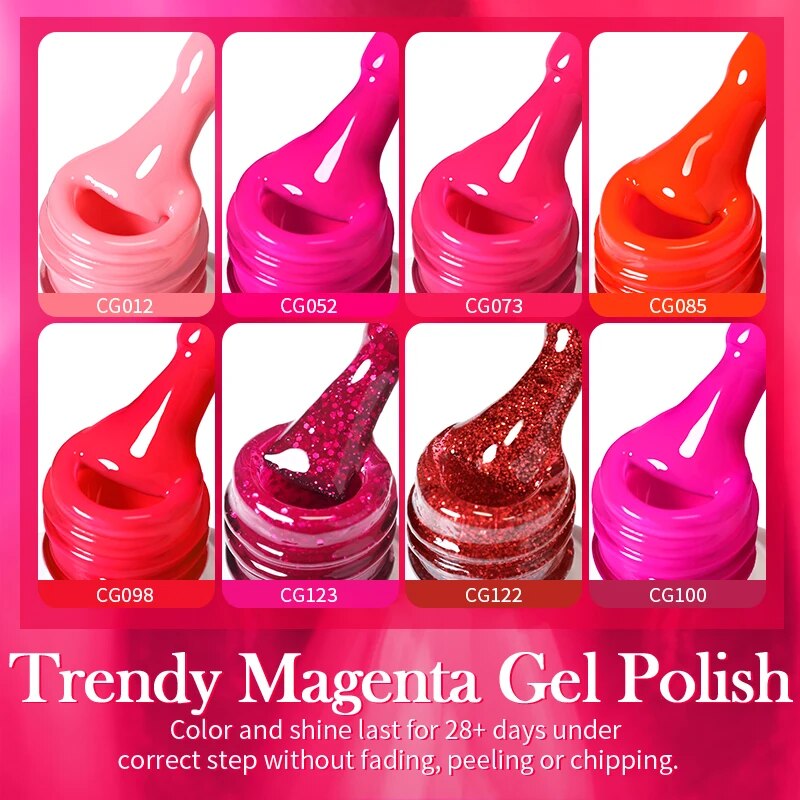 BORN PRETTY 10ml Glitter Soak Off Nail Gel Colorful Pink Purple Black White Nail Gel Polish Sequins Gel Nail Varnish Holo Gel