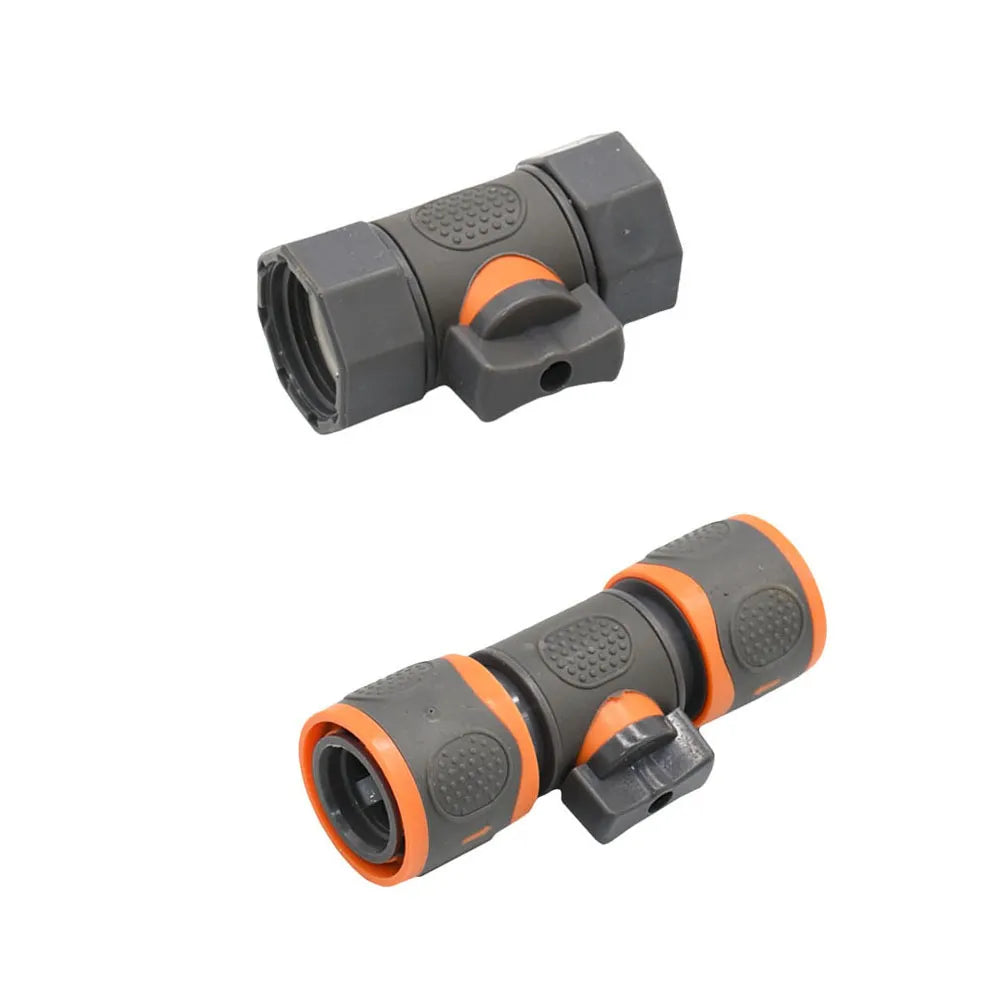 1/4" 3/8" 1/2" 3/4" 1 Inch Garden Hose Quick Connector Stopwater Connector Garden Tap Water Gun Coupler Watering Pipe Fitting