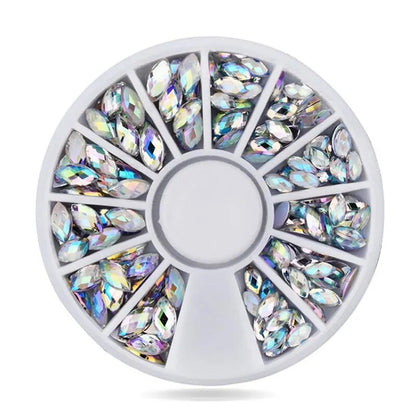 2mm/3mm/4mm/5mm Akryl Diamant Rhinestones Kristall Nail Art dekorationer