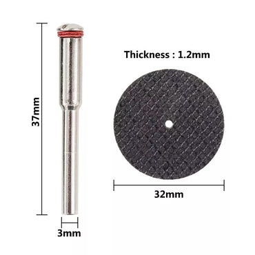 CMCP Abrasive Cutting Disc 32mm With Mandrels Grinding Wheels For Dremel Accesories Metal Cutting Rotary Tool Saw Blade