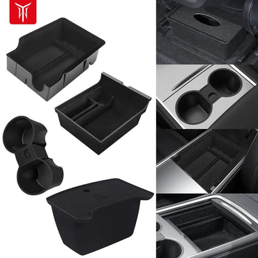 Boîte de rangement pour Tesla modèle 3 2022 modèle Y 2023, accoudoir central caché, porte-gobelet, organisateur intérieur, accessoires de voiture