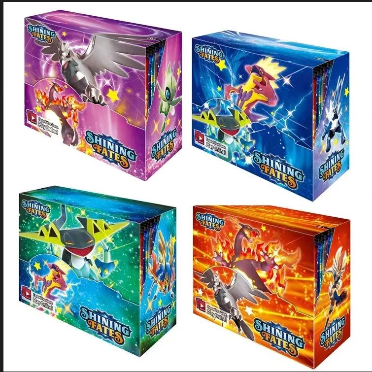 360Pcs Box Pokemon Shining Fates Style SCARLET&VIOLE 151 Booster Battle Carte Trading Card Game Collection Cards Toys Kids Gifts