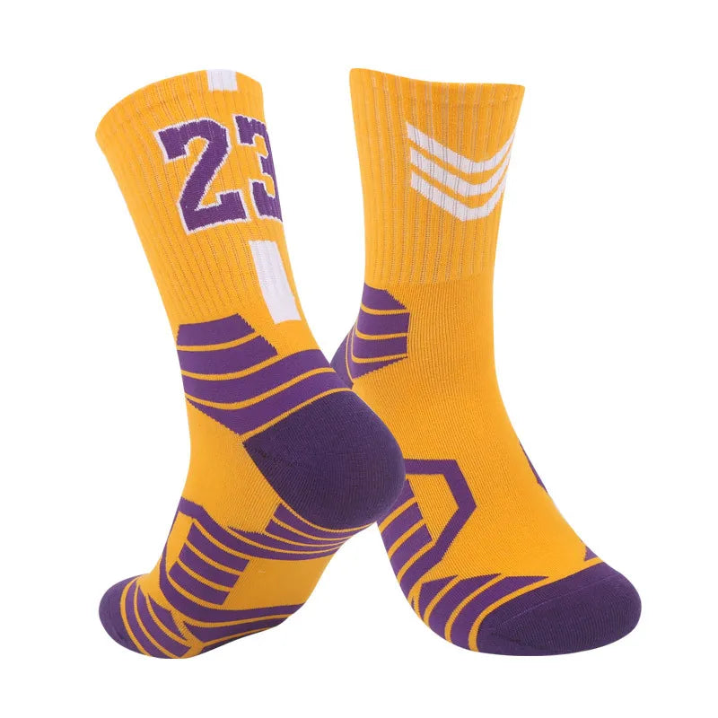 Chaussettes de basket-ball Elite pour hommes, chaussettes de course en plein air, antidérapantes, respirantes, absorbant la sueur, pour cyclisme, nouvelle collection