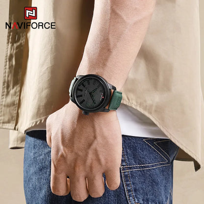 Popular Male Wristwatch Military Sports Shockproof Waterproof Leather Watch Men Fashion Casual Clock Relogio Masculino