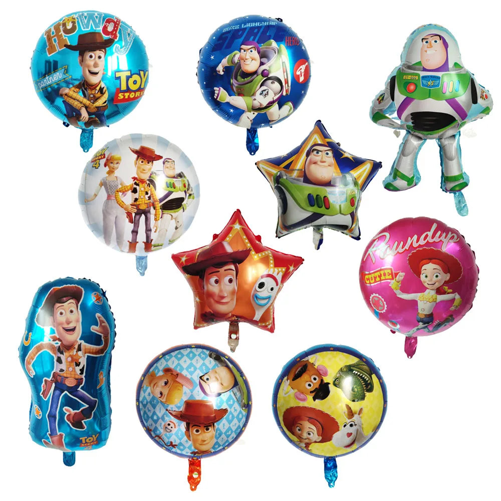 Disney Buzz Lightyear Foil Balloon Set Toy Story Happy Birthday Party Supplies Baby Shower Kids Game Party Decoration Globes