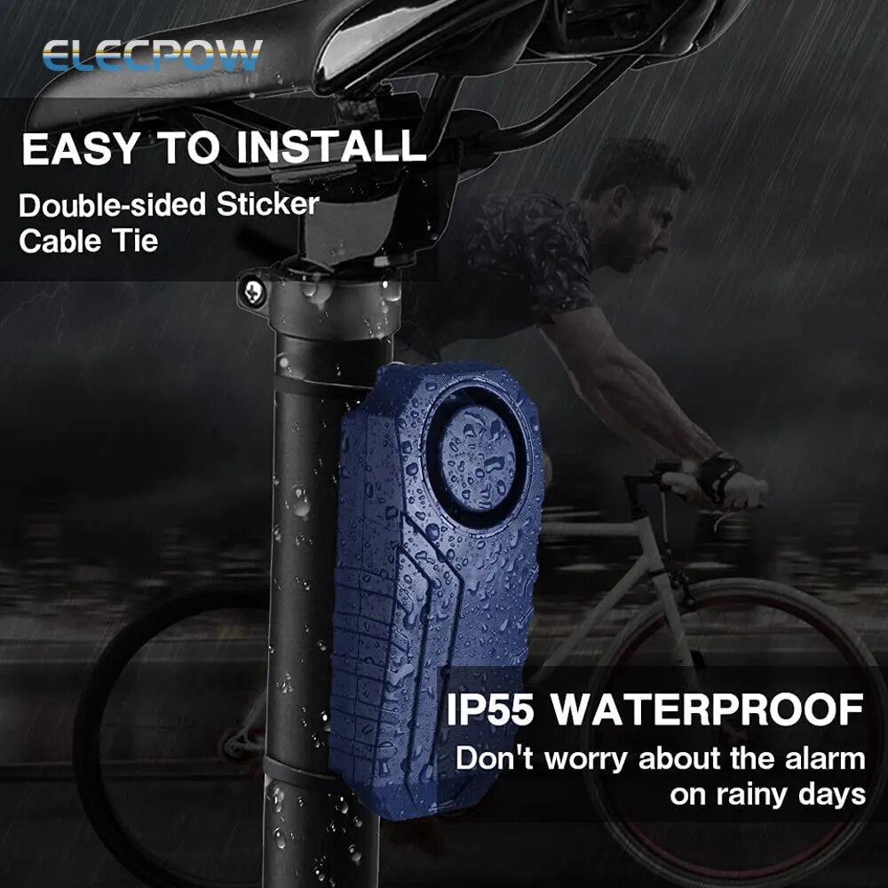 Elecpow Wireless Bicycle Alarm  Remote Control Waterproof Electric Motorcycle Scooter Bike Security Protection Anti theft Alarms