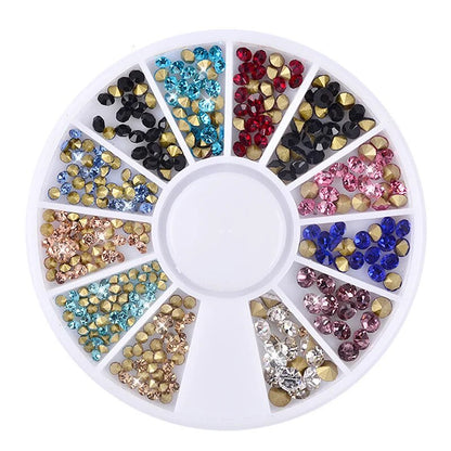 2mm/3mm/4mm/5mm Akryl Diamant Rhinestones Kristall Nail Art dekorationer