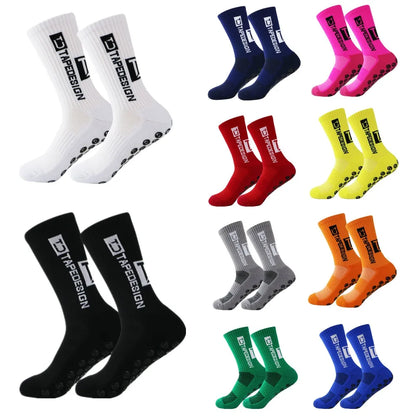 New Football Sports Socks Anti-Slip  Thickened Breathable Football Socks Men Women Outdoor Running Cycling calcetines