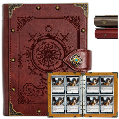 4 Pocket Card Binder for Pokemon - Stunning Dragon Elemental Design for 240 Cards. Great Sleeve Album/TCG Holder/Trading Gift