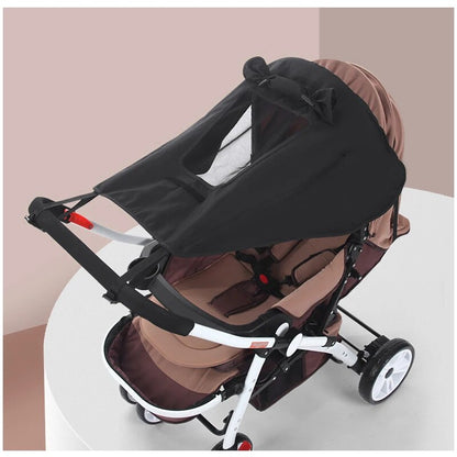 Baby Stroller Rag Shade Blocks UV UVB Sun Rays Cover Car Awning Mosquito Insect Net Mesh RainTent Stroller Protection Accessory