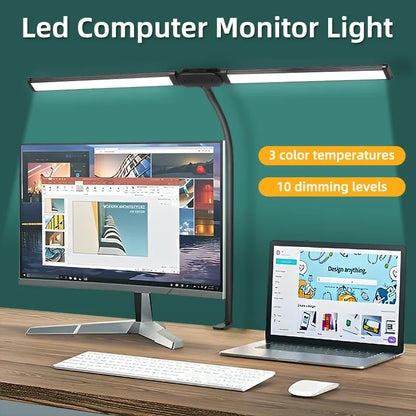 RGB Led Monitor Light Bar Steglös Dimbar Skärm Hängande Belysning Dator Led Screenbar Bakgrundsbelysning Skrivbordslampa för Laptop Office