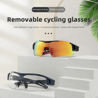 Polarized Cycling Glasses Men Sports Sunglasses Road MTB Mountain Bike Bicycle Riding Protection Goggles Eyewear 5 Lens