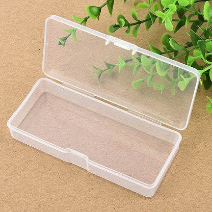 1PC Clear Plastic Box Rectangular Box Translucent Box Packing Storage Box Dustproof Durable Strong Jewelry Case Container