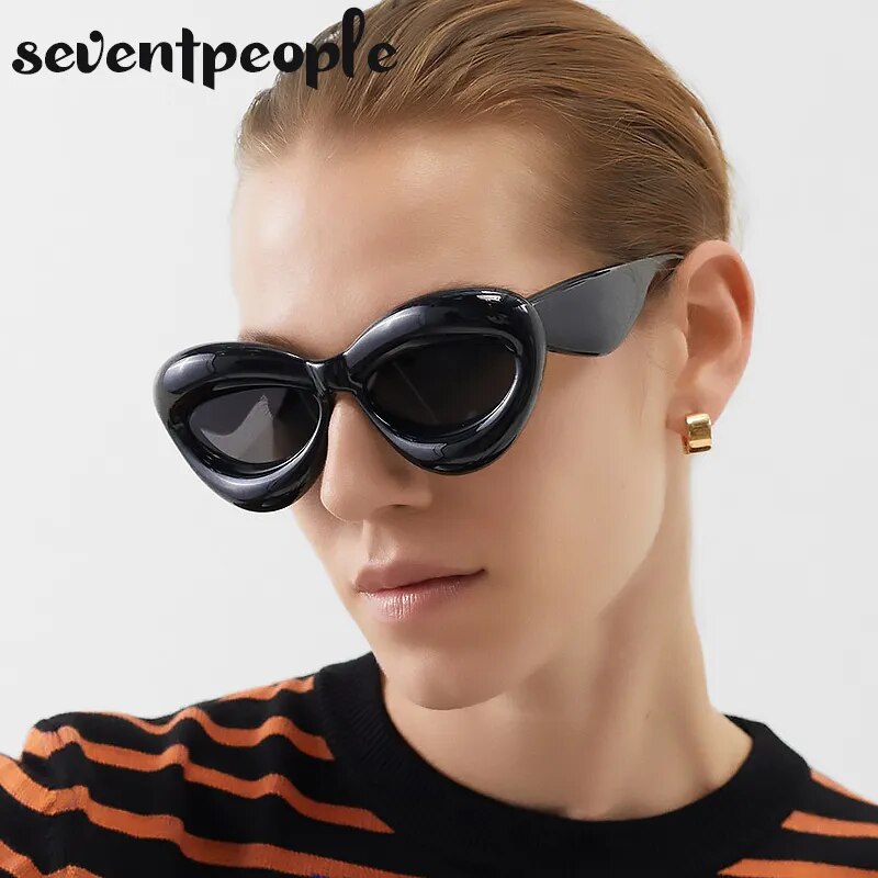 Lunettes De soleil yeux De chat femmes lunettes De soleil Sexy en forme De lèvre pour femme nouveau dans la mode lunettes De soleil Punk hommes Gafas De Sol produits tendance